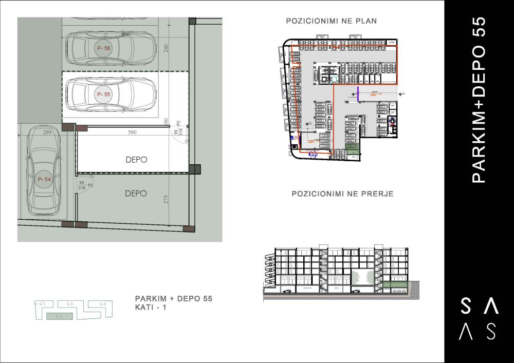 Parking with Storage 55